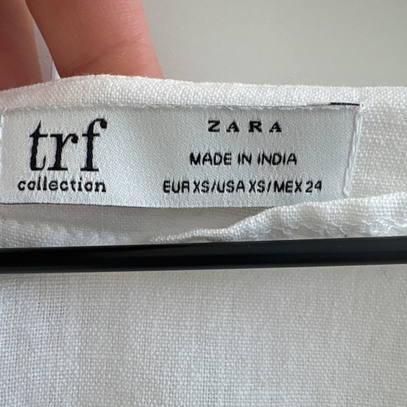 Cotton and linen  rustic ZARA blouse - Picture 4 of 8